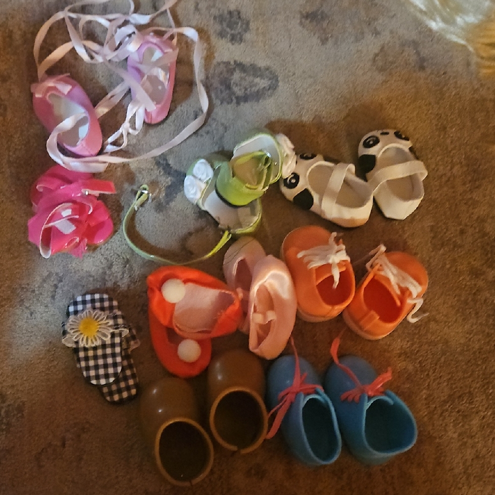 Vibrant Doll Shoe Collection